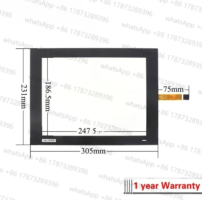 AMT28471 91-28471-F00 Стеклянный дигитайзер сенсорной панели для AMT28471 91-28471-F00 Сенсорный экран с накладкой Защитная пленка