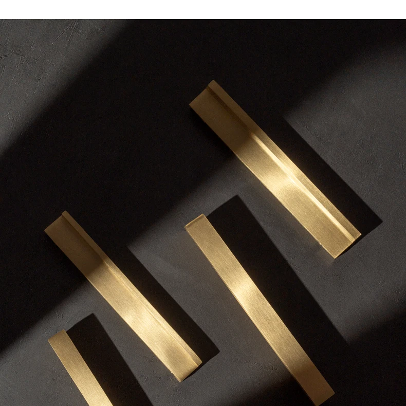 Long brushed brass furniture handle — supplier illustration 2