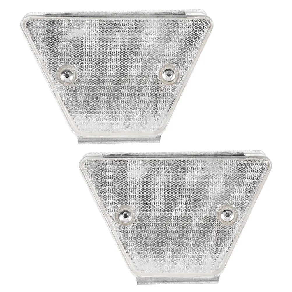 2Pcs Guardrail Reflective Markers Trapezoidal Driveway Road Marker Replacement Roadside Reflectors Heavy Duty Traffic Accessory