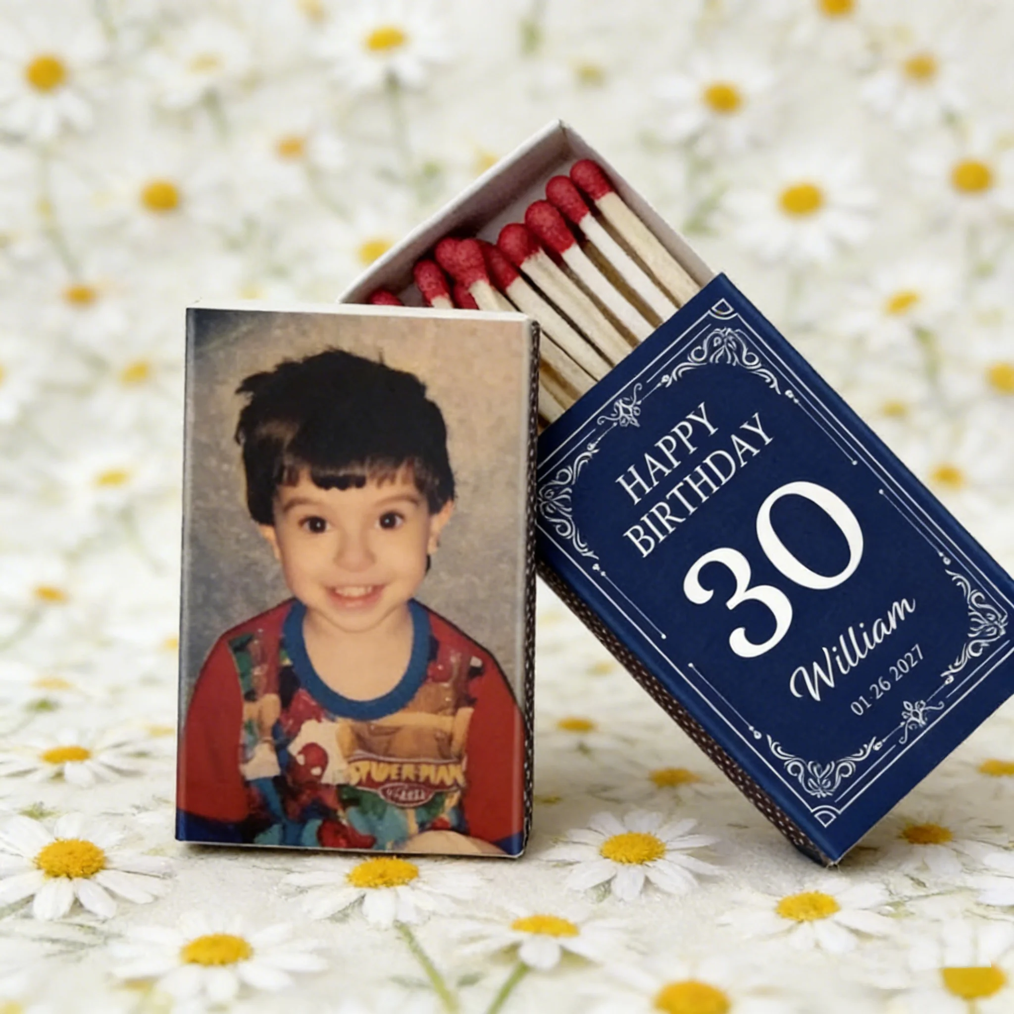 

Персонализированные коробочки для спичек на 30-летие (30-летний юбилей) | Подарки на заказ с фотографиями для вечеринок | Декоративные элементы оптом для него