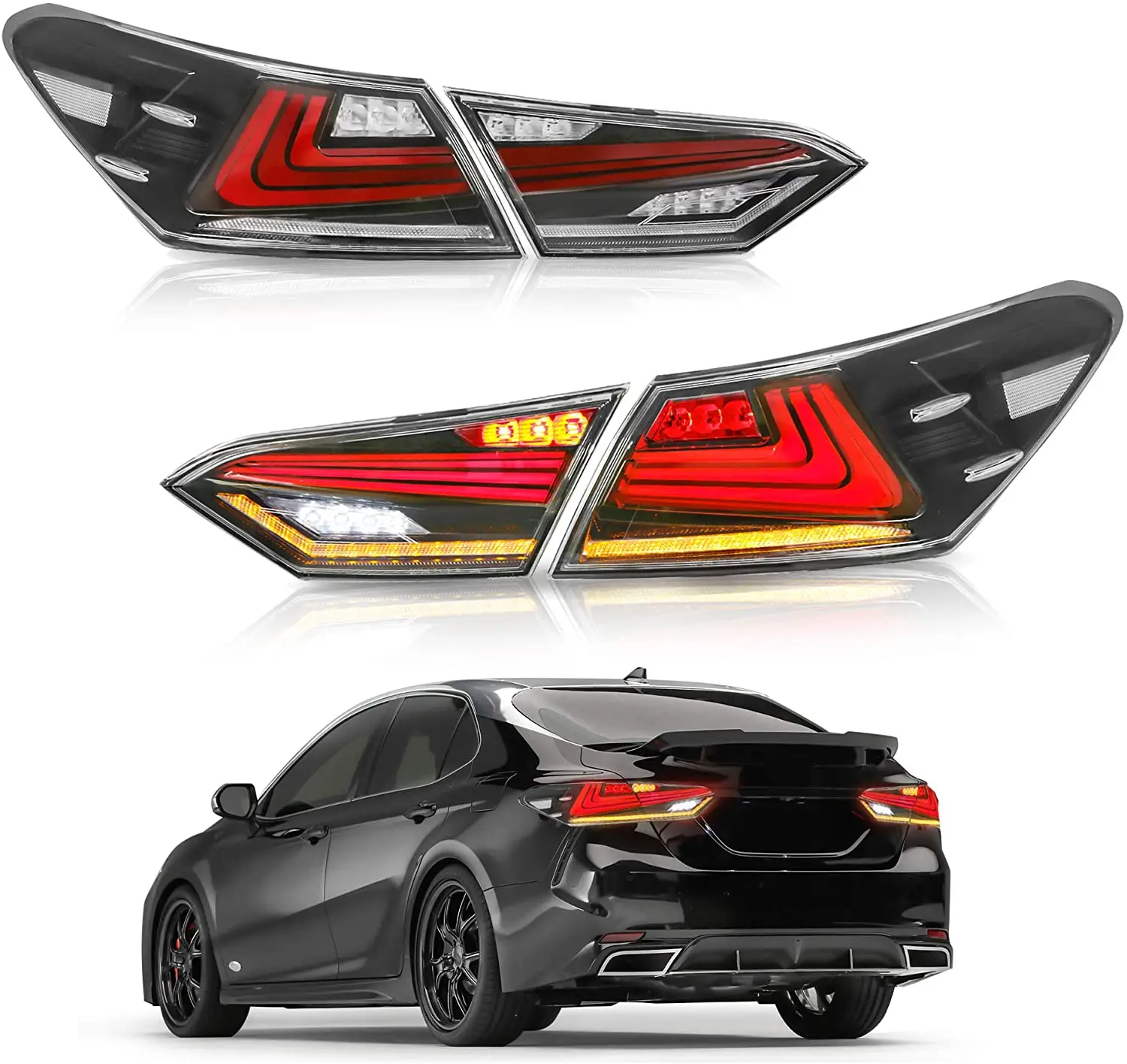 

LED Taillights For Toyota Camry 2018 2019 2020 Rear Lamp Dynamic Indicator Car Accessories
