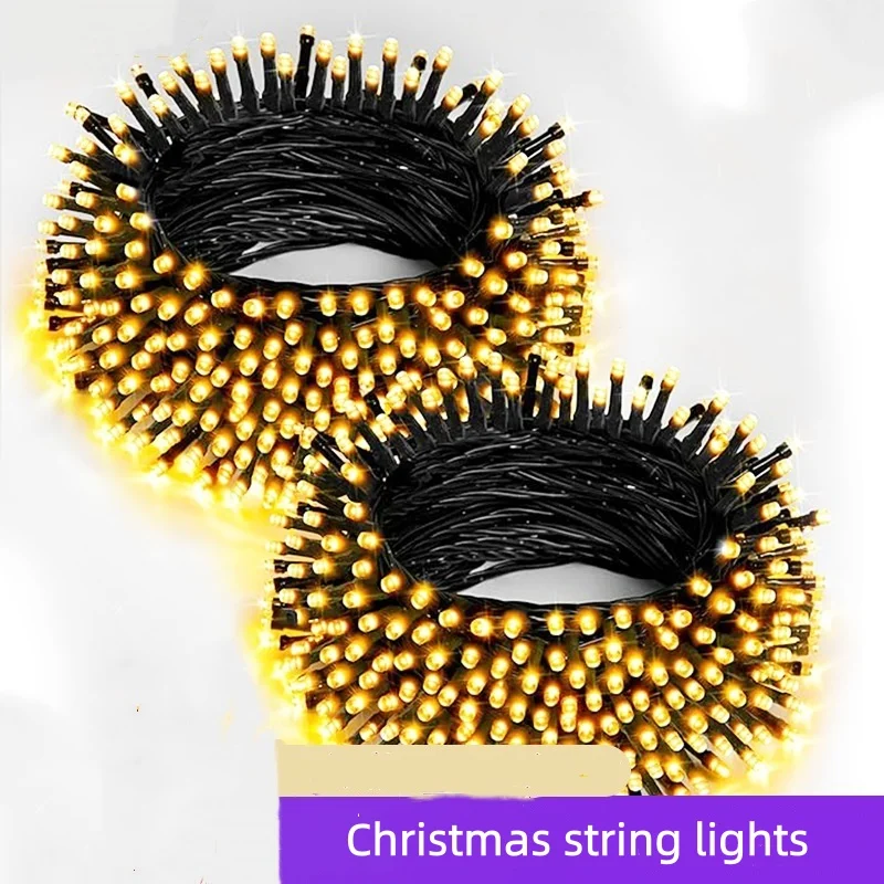 50m-500led-ガーデンストリングライト-クリスマスパーティー-結婚式-クリスマスツリー-ホリデー-8モード-フェアリーガーランドライト-室内屋外装飾