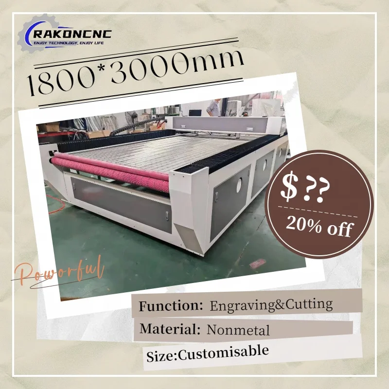 سعر المصنع آلة القطع بالليزر باستخدام الحاسب الآلي التغذية التلقائية CO2 الليزر حفارة أدوات الحفر اللافلزية للخشب الاكريليك والجلود والزجاج #2