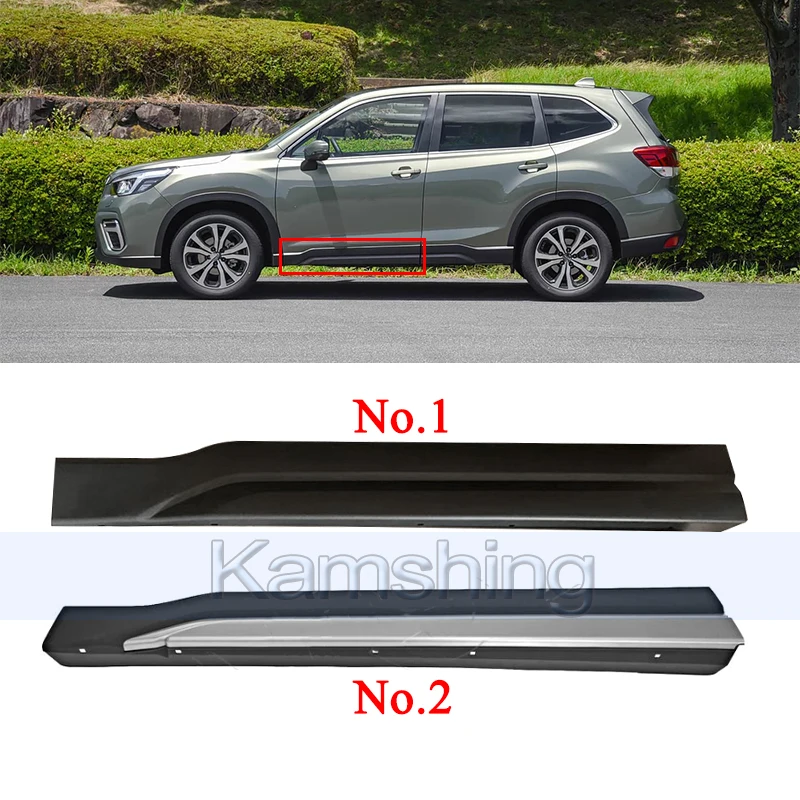 Kamshing Car Front Door Trim Panel For Subaru Forester 2019-2021 Front Door Lower Protection Board Door Anti-Collision Strips