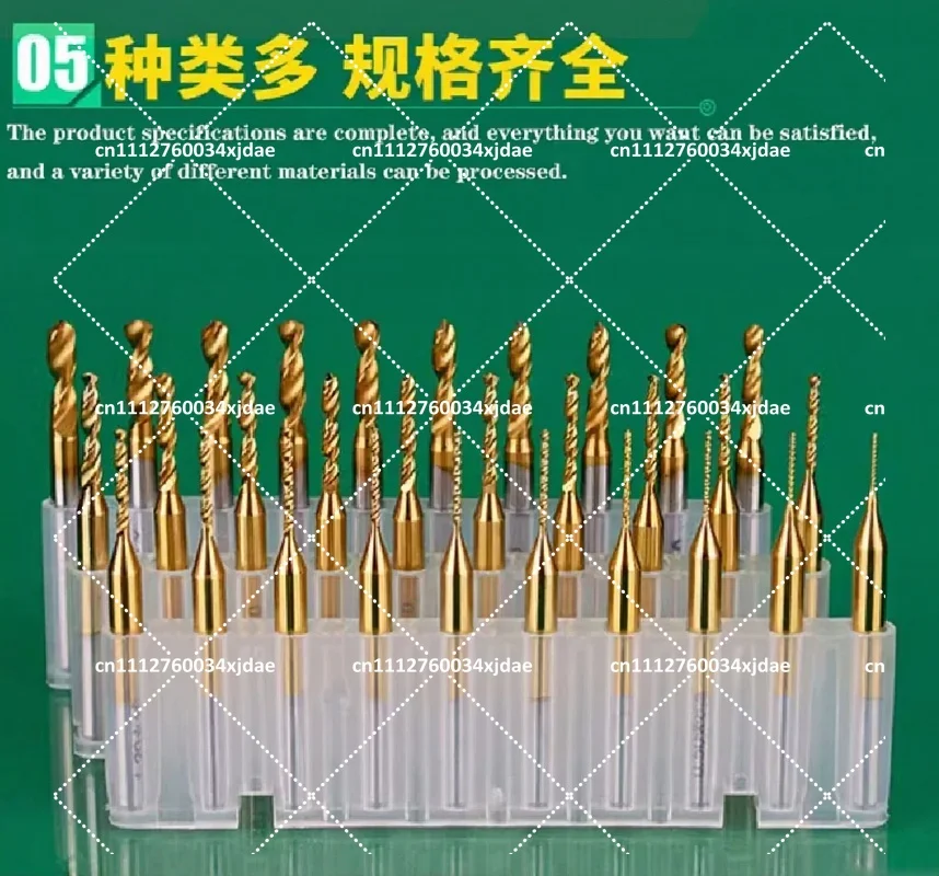 1 Set Durable 0.6mm-3.175mm Coated Milling Cutter Engraving Edge Cutter CNC Router Bits End Mill for PCB Machining