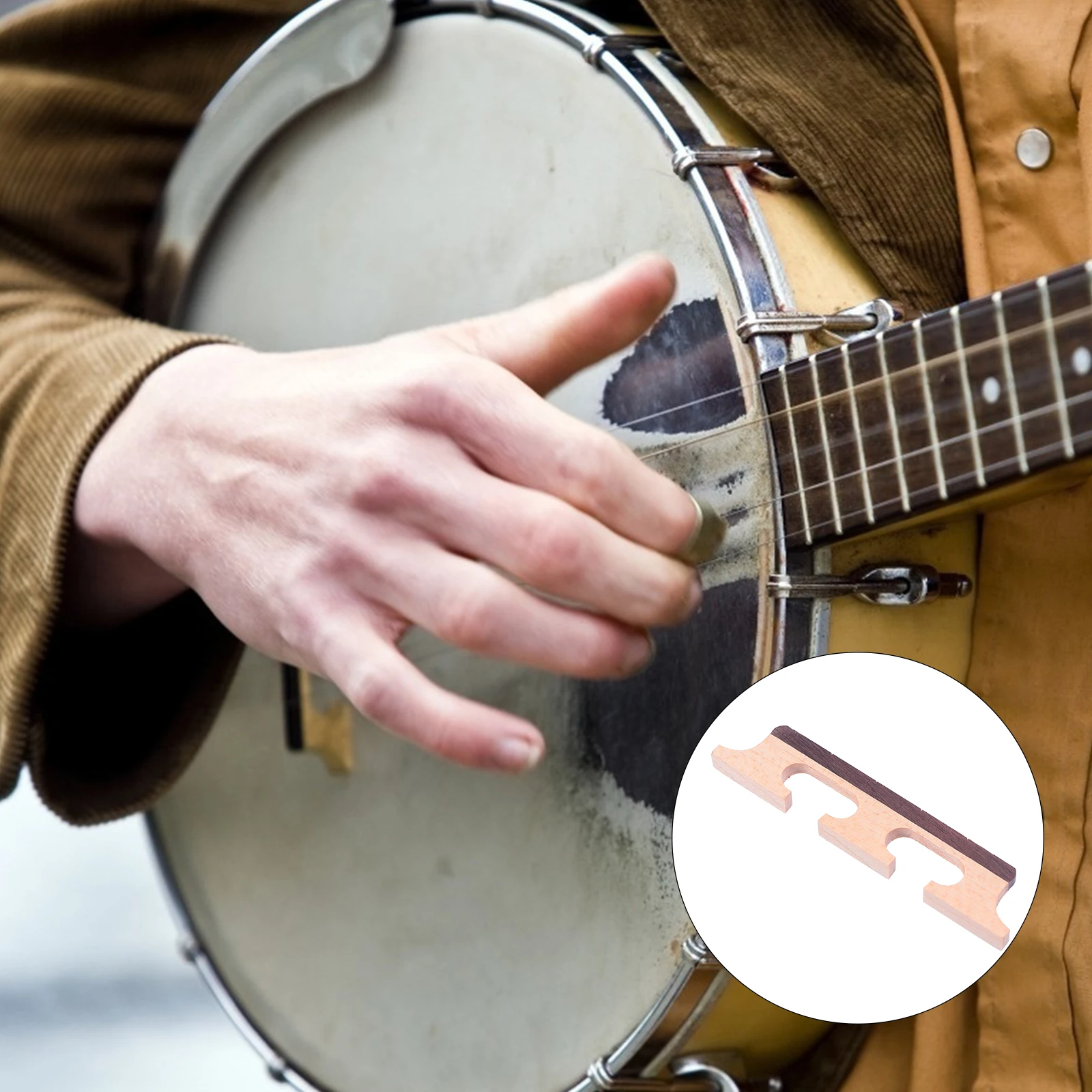 

Legged Banjo Bridge Accessories Ukulele Rosewood Maple Guitar Acoustic Parts