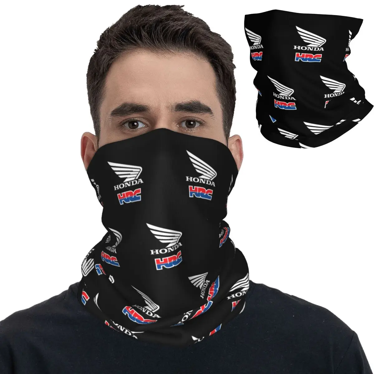 Hondaed Racing Corporation Motorcycle Bandana Neck Gaiter Mask Scarf Warm Headwear Outdoor Sports for Men Women Adult All Season