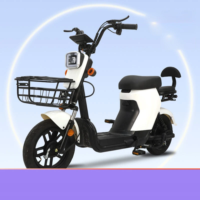 Cheap 14Inch Scooter 48V 20Ah Ebike 500w Powerful Motor LEAD-ACID Electric Bike image 2