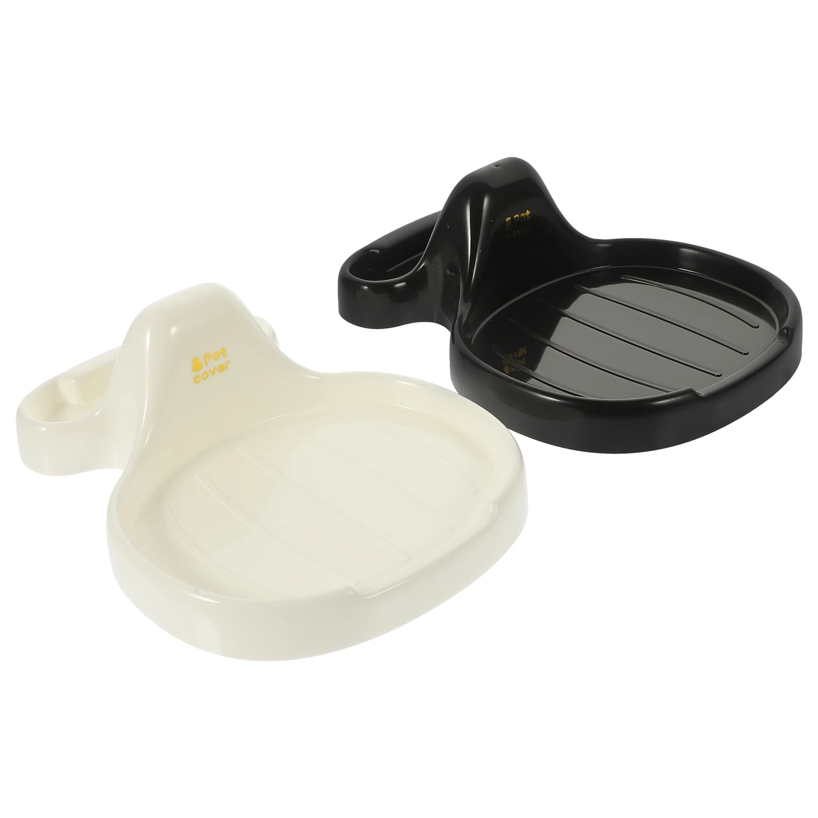 

2 Pcs Pot Lid Rack Spatula Spoon Shelf Kitchen Holder Saucepan Holders Countertop Gadgets for Stove