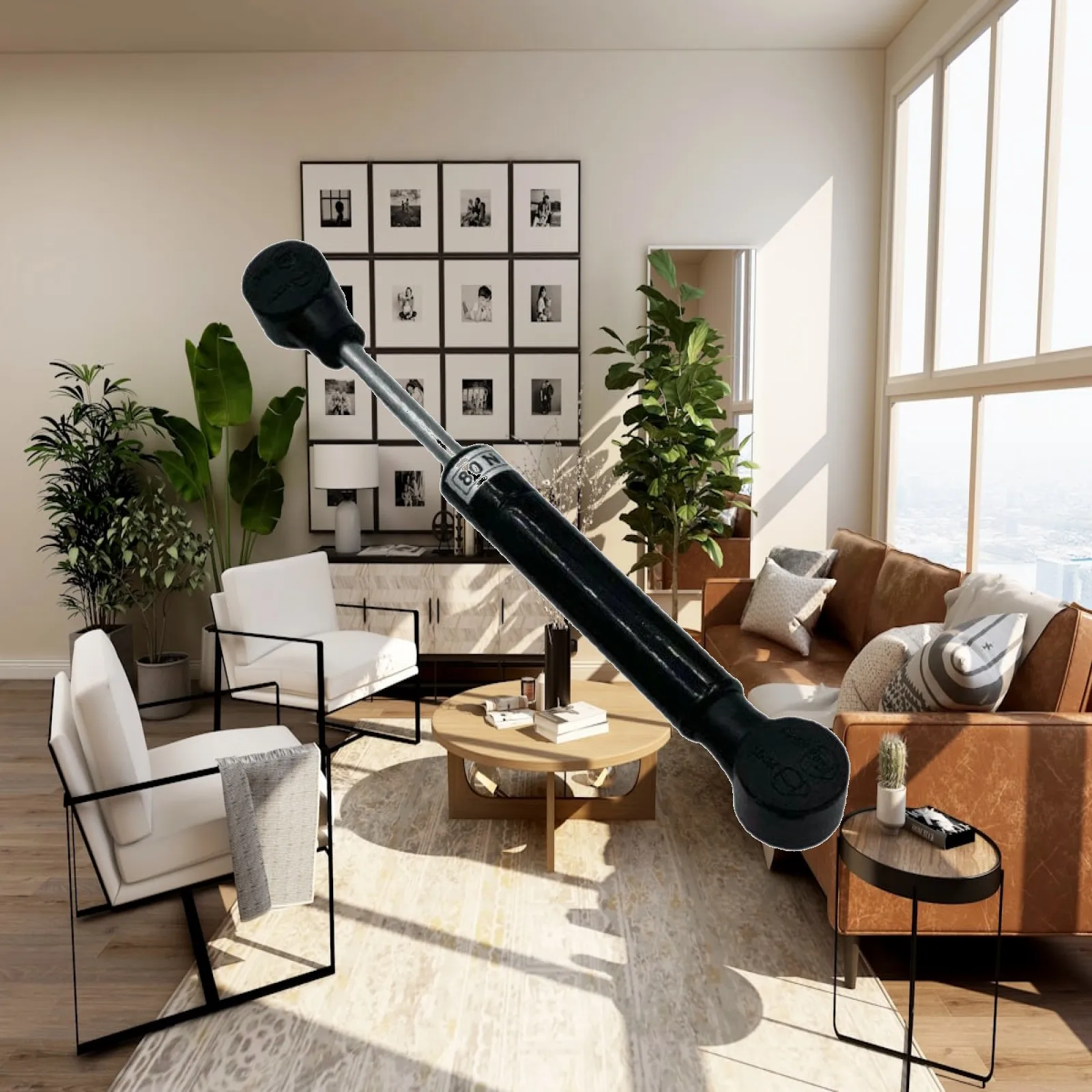 Heavy Duty Cabinet Door Support Rod Gas Strut with Hydraulic Piston for Wooden Aluminum Frame Furniture