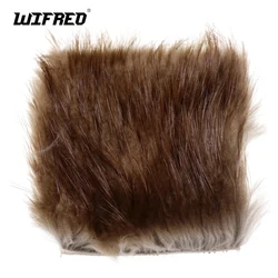 WIFREO 5X5cm Natural Color Beaver Fur Hair floating dubbing for Dry Fly Caddis Emergers Nymph Mayfly Tying Trout Fly Fishing
