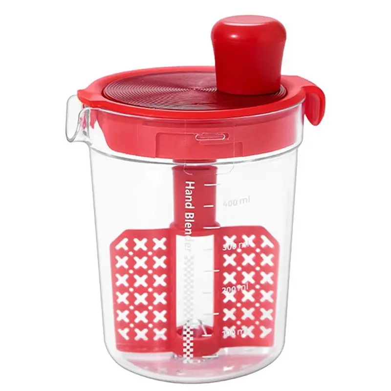 A98E-Manual Salad Dressing Mixer With Egg Separator - Multi-Function Kitchen Gadget For Dressings, Sauces, And Oils
