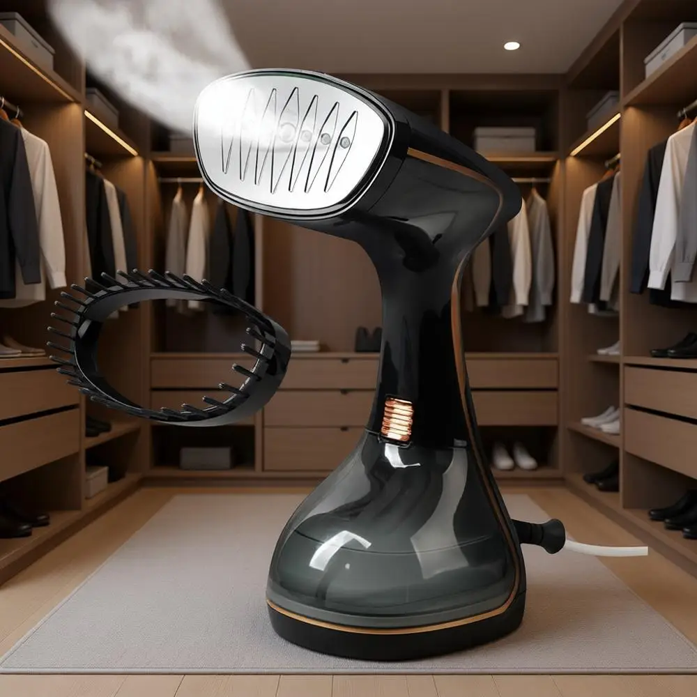 Handheld Garment Steamer - 1500W TurboSteam, 3 Levels, 320ml Capacity, Strong Penetrating Steam, 20s Fast Heat-up, Fabric Wrinkl