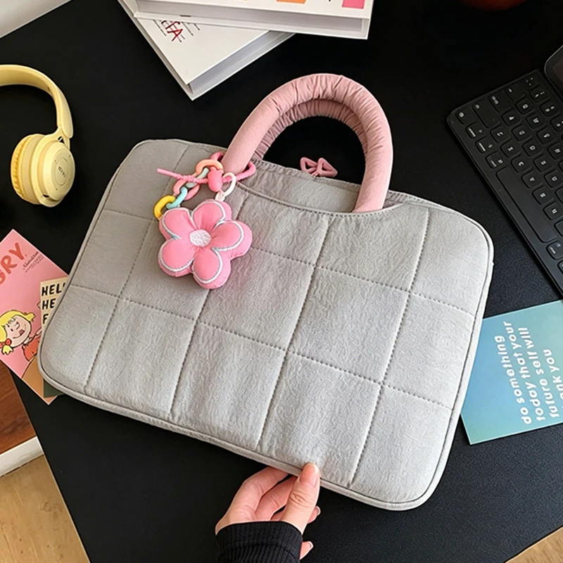 かわいいクリエイティブなラップトップバッグ-14-16インチ-ポータブルハンドバッグ＆ノートブックポーチ-macbook-air-pro用、キュートなpcカバー