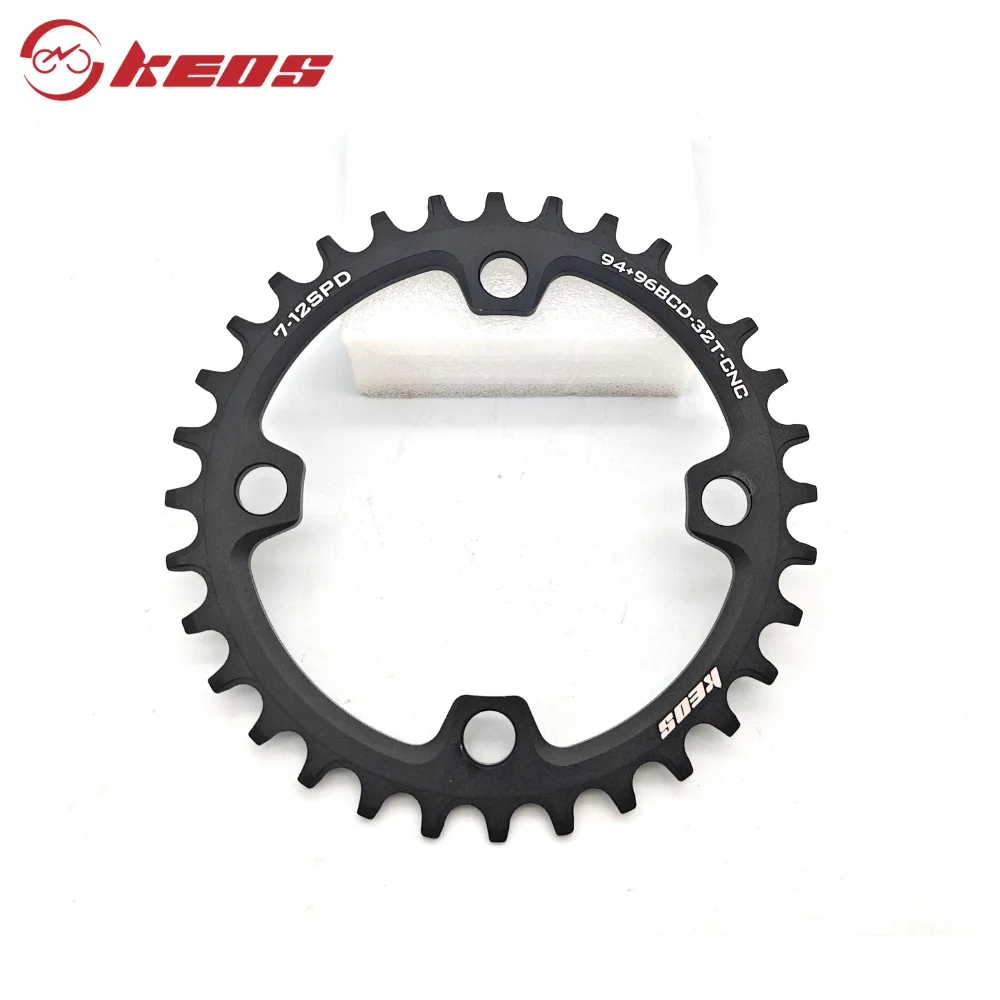 KEOS متماثل 96BCD سلسلة مفردة ضيقة واسعة 32T-44T متوافقة مع سلاسل السرعة 7/8/9/10/11/12 ومجموعة كرانسيت M4000/M3000 #6