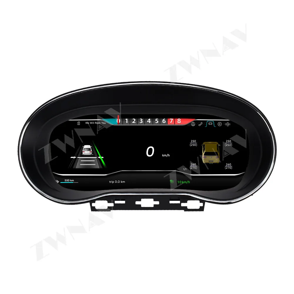 

12.3" For Volkswagen Polo 2009-2016 LCD Dashboard Instrument Panel Digital Cluster Smart Gauges Speed Meter&Display
