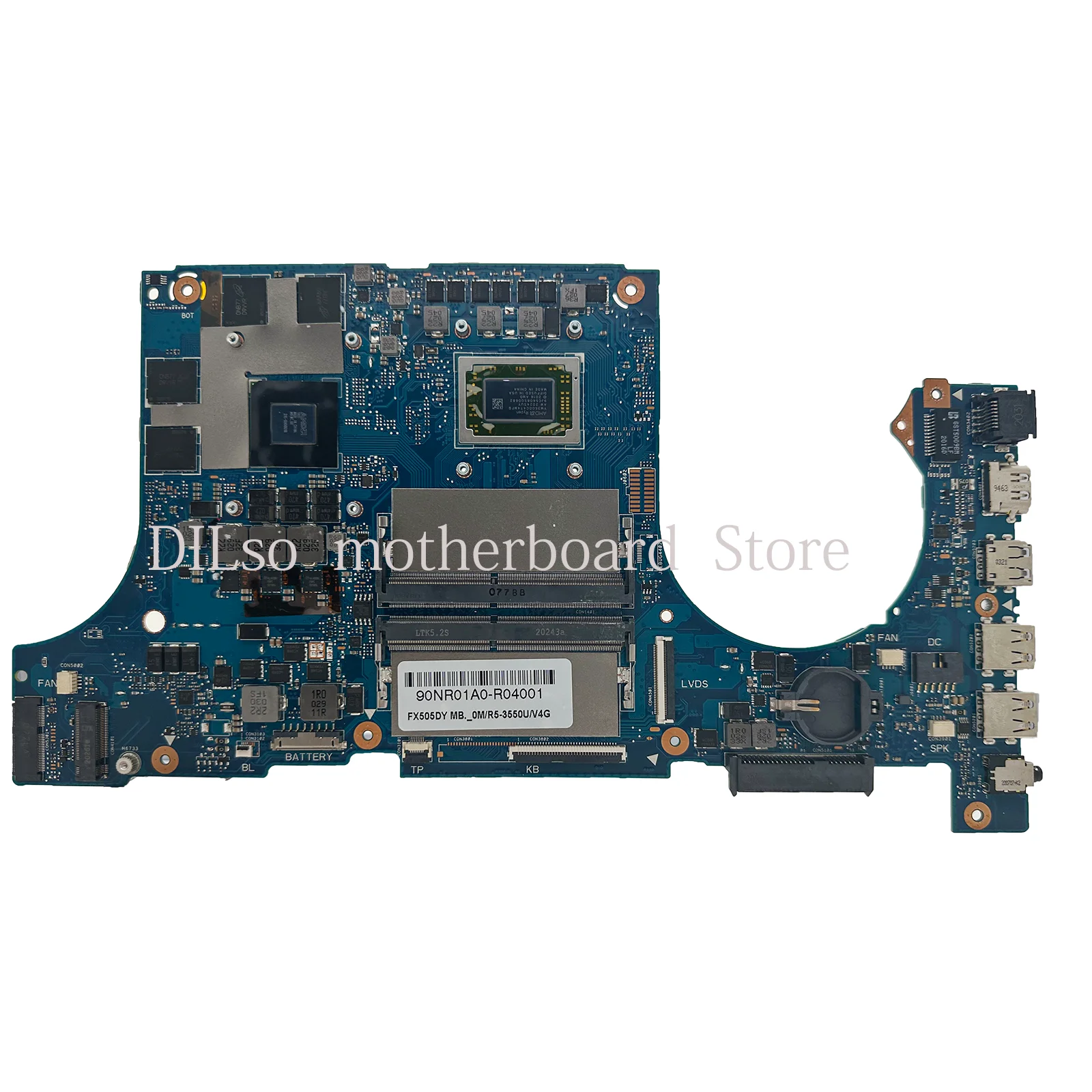 KEFU FX505DY Mainboard With R5-3550H R7-3750H RX560 For ASUS FX505DT FX505D FX705DY Notebook Motherboard,100% Working well