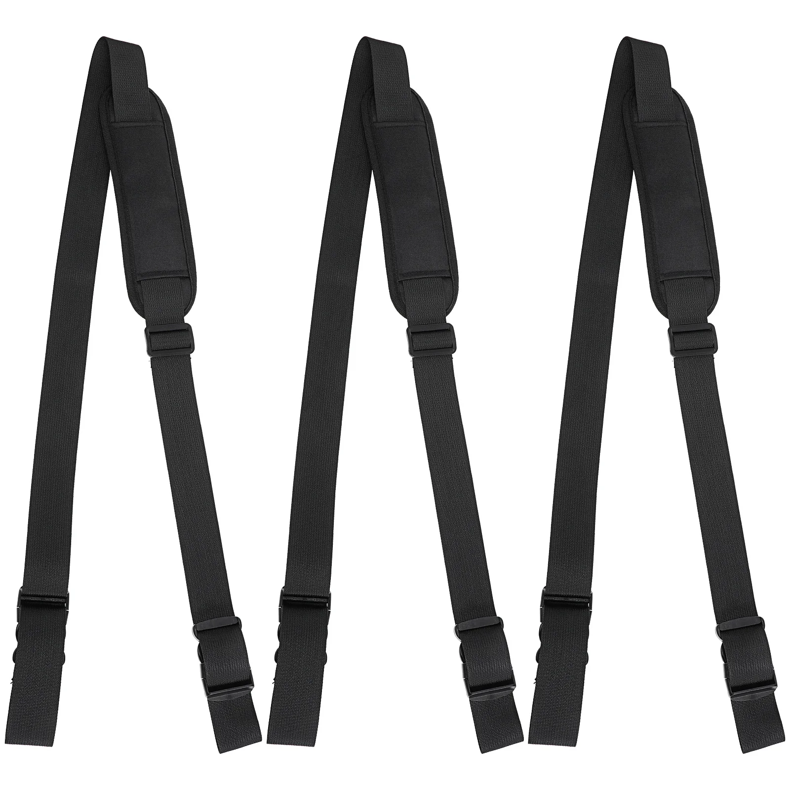 

3Pcs Beach Chair Carry Strap Durable Nylon Adjustable Length Quick Release Buckle Camping Heavy Items Folding Chair Yoga Mat