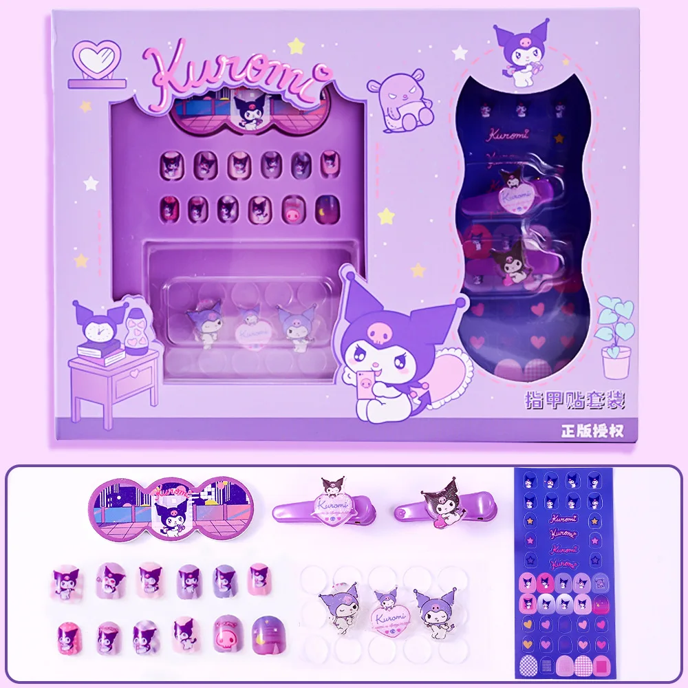 1 Set Melody Kuromi Cinnamoroll Nagelkunst-Set Nagelaufkleber Leicht Abziehbar Neue Nagelaufkleber für Frauen Geburtstagsgeschenke – Detail 6