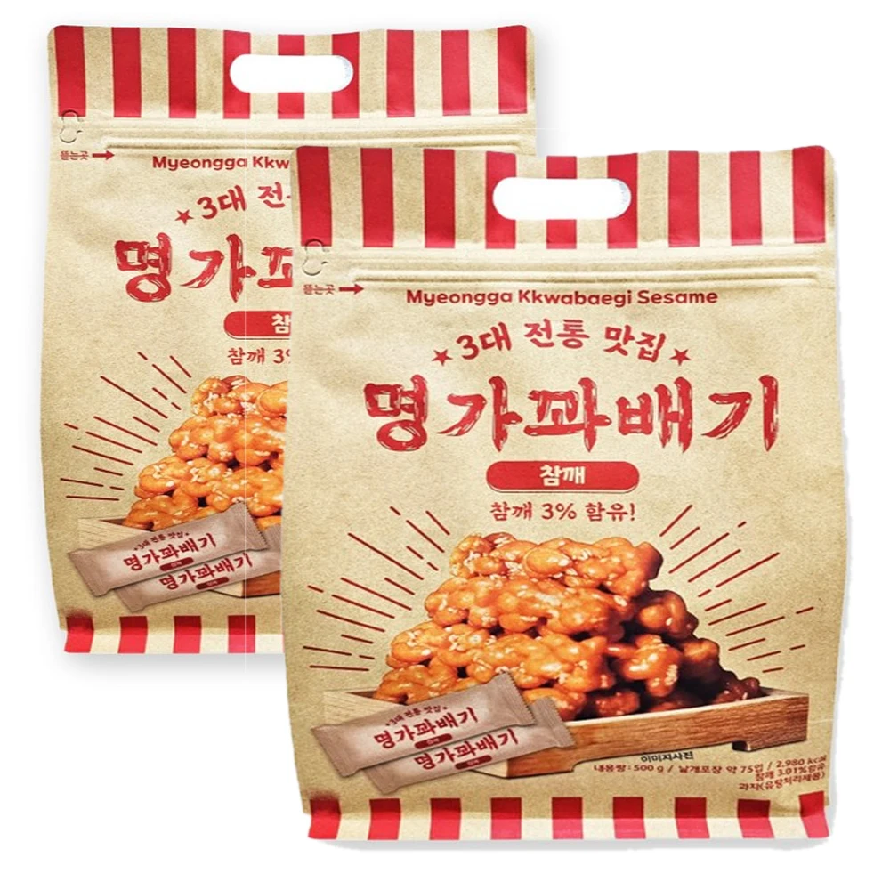 Mingga Sabor Sésamo Trenzado 500g X 2 Paquetes