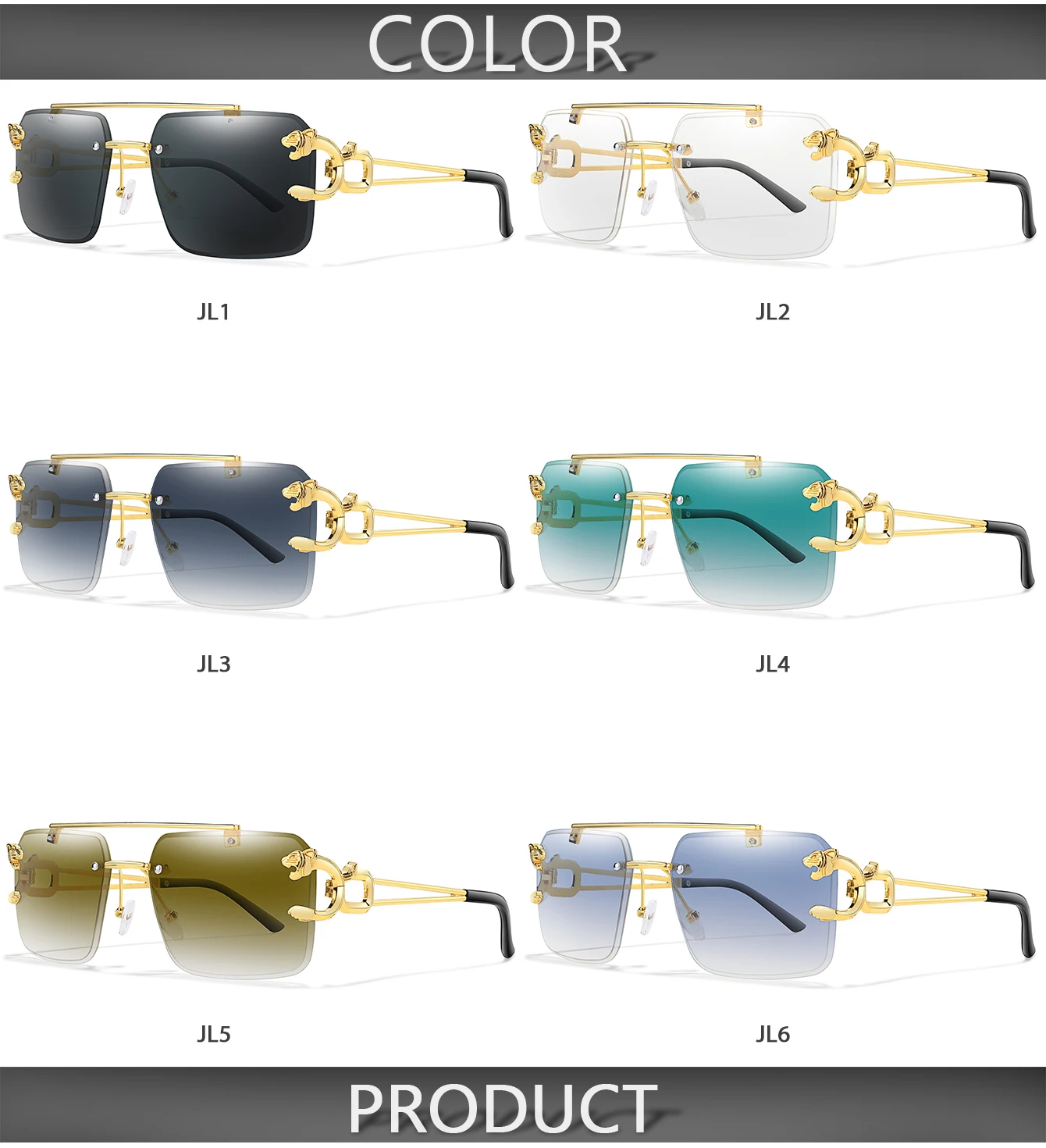 3 PAARE Sonnenbrille Leopardenmuster Metallbügel Männer Frauen Sport Fahrrad MTB Fahrrad Outdoor Wandern Laufen Winddichte Schutzbrille UV400 – Detail 2