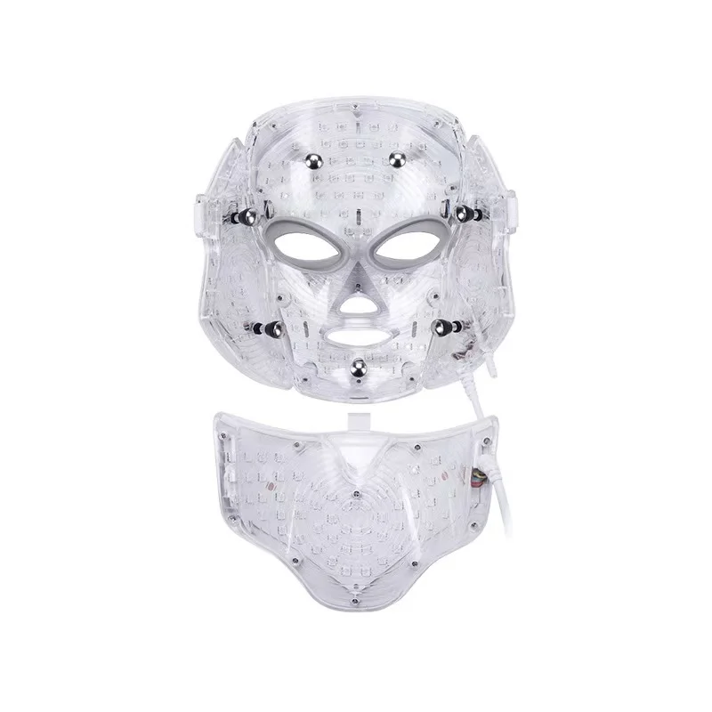 7-Color LED Beauty Mask for All Skin Types - Fragrance-Free, Daily Skincare Tool with US Plug, 110-127V, Beauty Mask