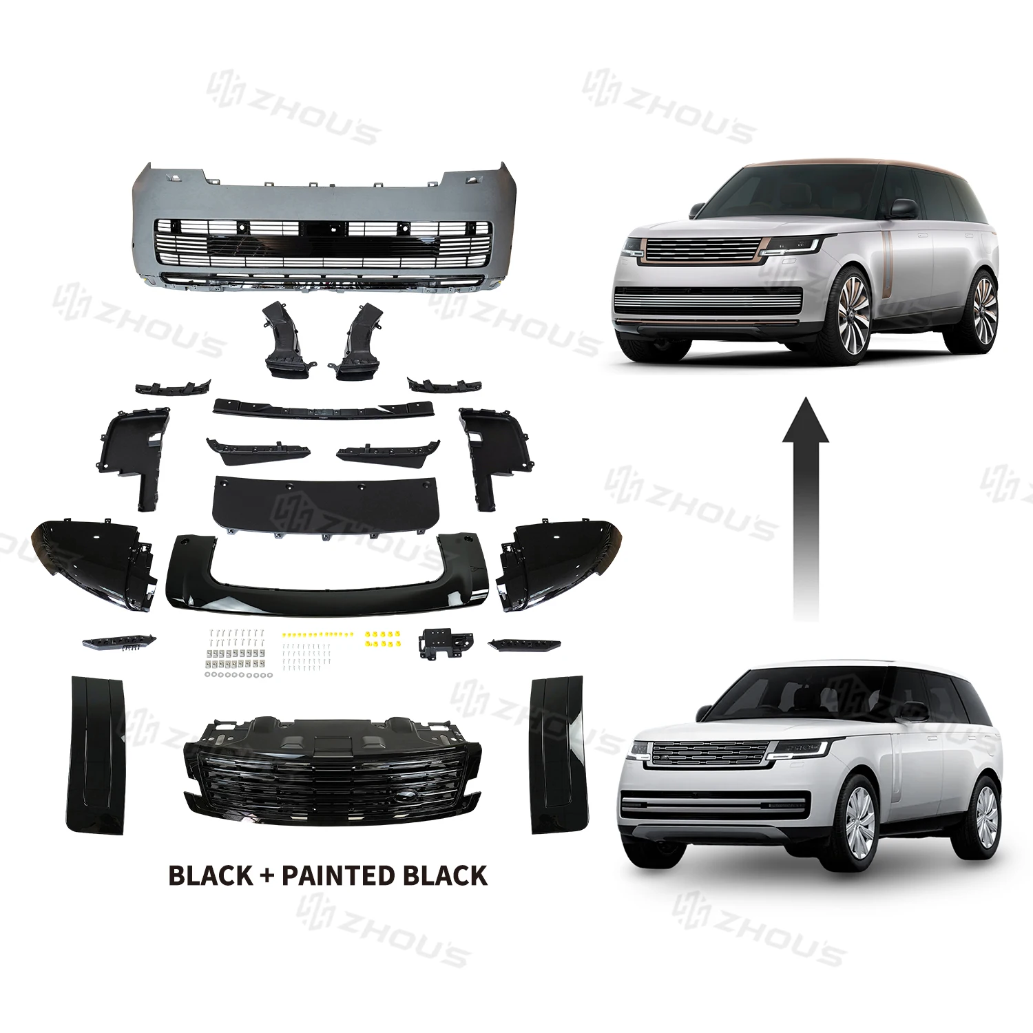 

Zhous Design Car Modification Accessories Bumper Body Parts Sv Body Kit for Range Rover Vogue L460