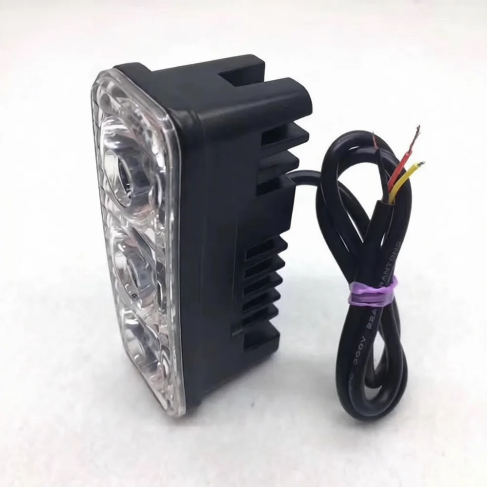 Universal 3LED Car Daytime Running Light Waterproof Projector Lens Fog Lamp Exterior Decoration Safety Strobe Warning Light