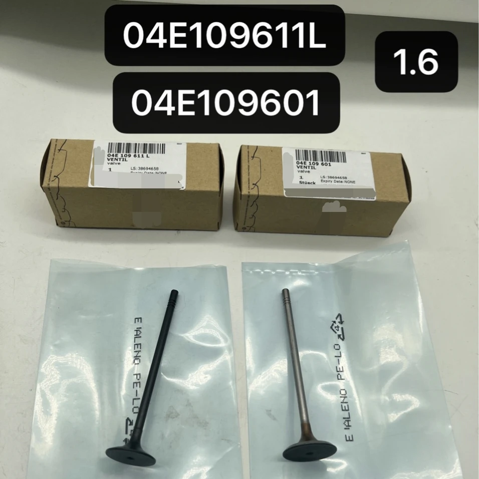 04E109611L 04E109611S 04E109611BH 04E109601 Engine Intake & Exhaust Valves for Volkswagen Polo Lavida T-Cross Santana 2015-2023