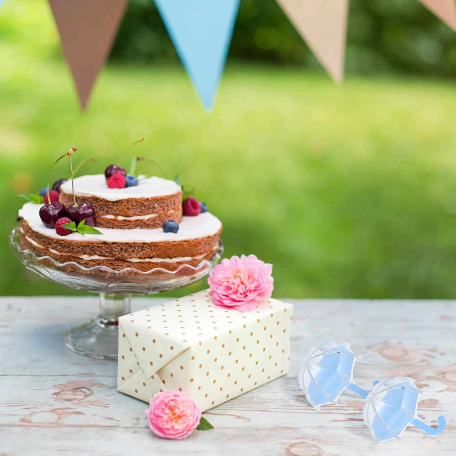 

12Pcs Umbrella Shaped Wedding Candy Boxes Candy Storage Holders Creative Party Gift Packing Boxes Wedding Decorations