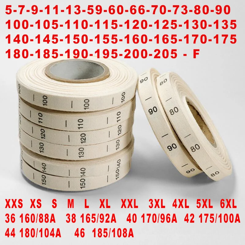 

Support Customization Soft Beige Cotton Size Label For Garment Not Harm Skin High Quality Cotton Labels Tags For Baby Clothing