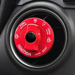 Alloy Car one-Touch Start Button Engine Contact Protective Cover Ignition Switchs For Auto Interior Ignition Button Cover