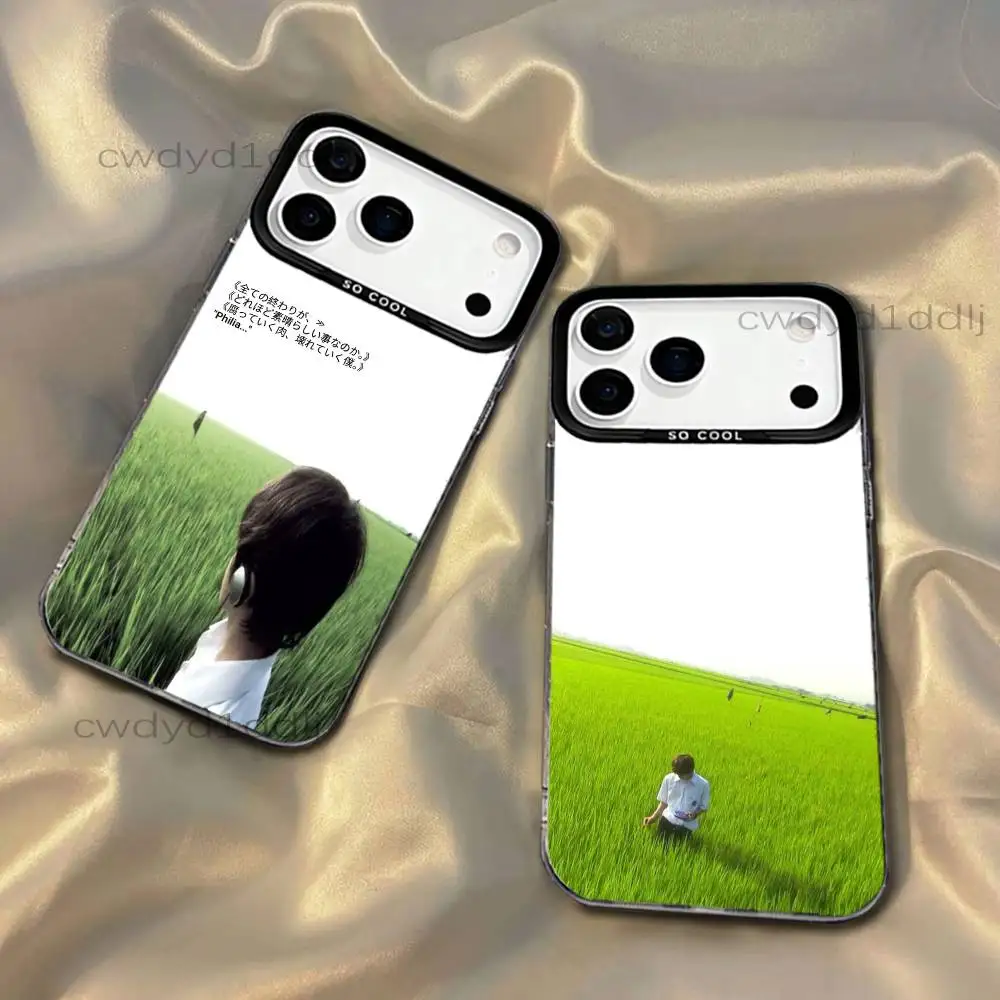 

A-All About Lily Chou-Chou Phone Case For iPhone 17,16,15,14,13,12,11,X,8,7,Pro,Max,Plus,SE4,Air,Mini IMD Gray Hard Shell Matte