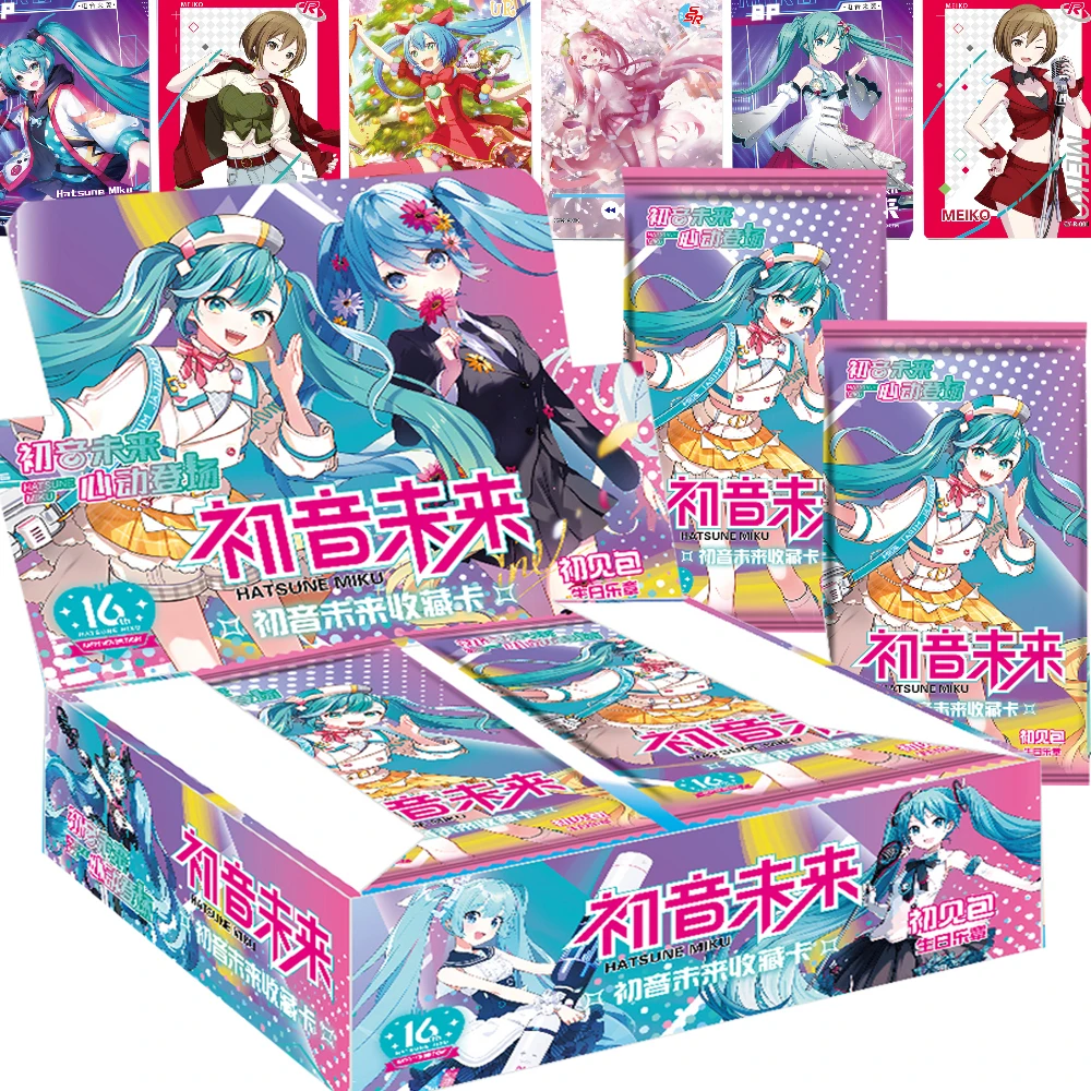 

Anime Characters Hatsune Miku Collection Cards Popular Virtual Idol Singer Sweet Lovely Girl Rare Periphery Cards Kid Love Gift