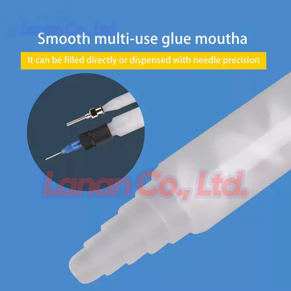 Lanan White Static Mixing Tube C1 to C16 Specification AB Glue Mixing Nozzle Dispensing Screw Mixing Tube Mixing Tube Needle