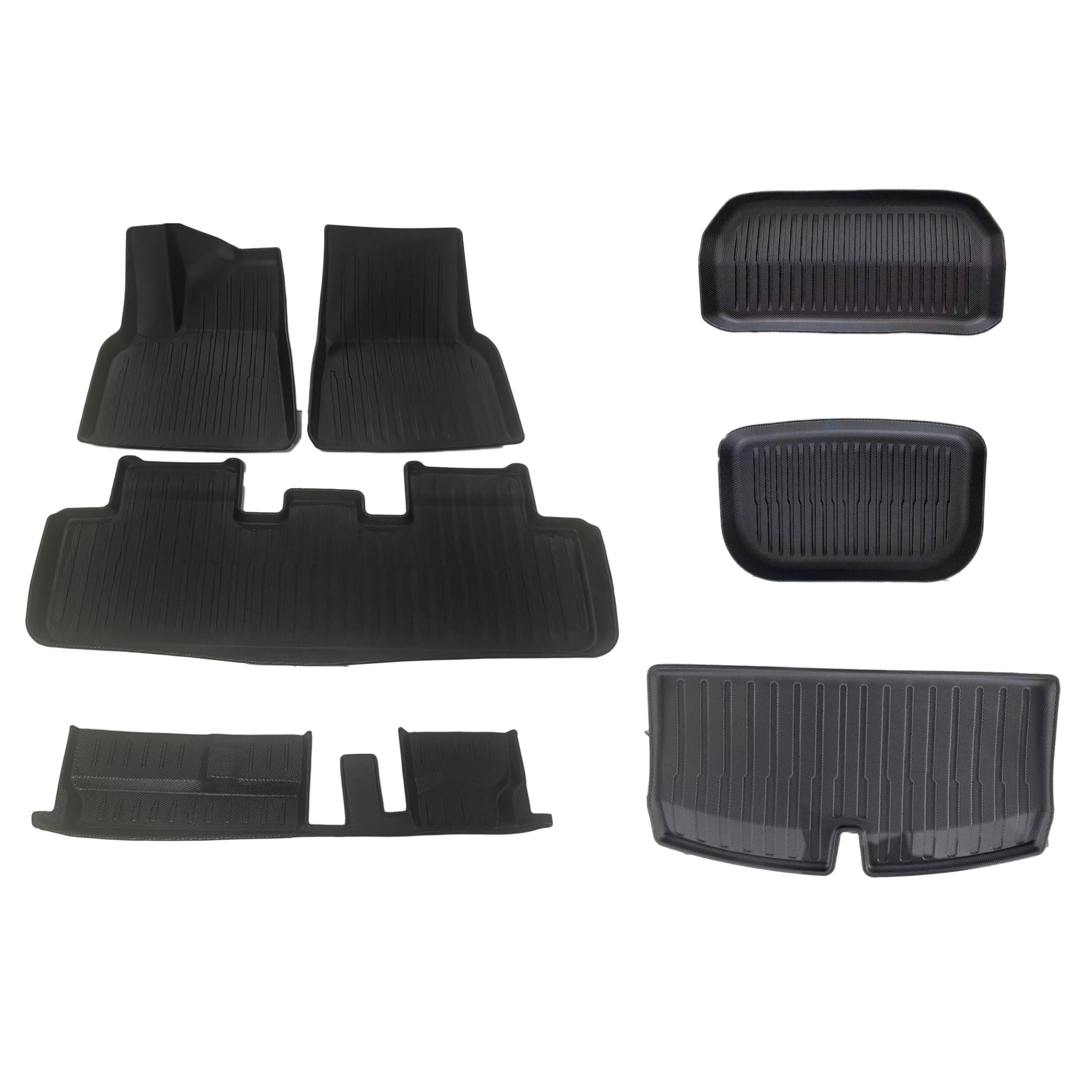 TPE Car Mat For Model Y 2025 Juniper Rear Trunk Floor Mat 7 Seat Scrach-Resistent