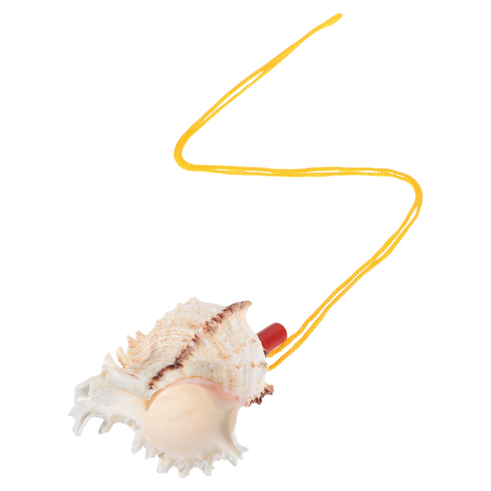 

Natural Conch Whistle 9-10Cm Shell Whistle Necklace For Music Lovers Outdoor Activities Travel Fun Musical Instrument