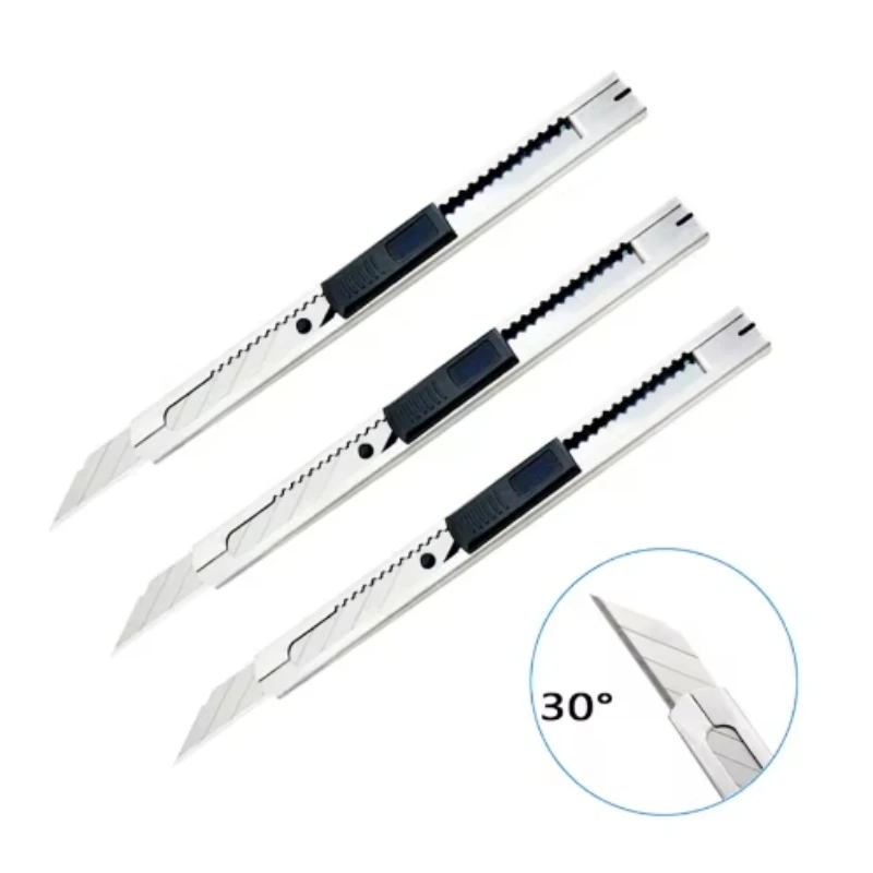 

Stainless Steel Art Knife Metal Tool Knife Small Portable Student Manual Paper Cuttings Knife