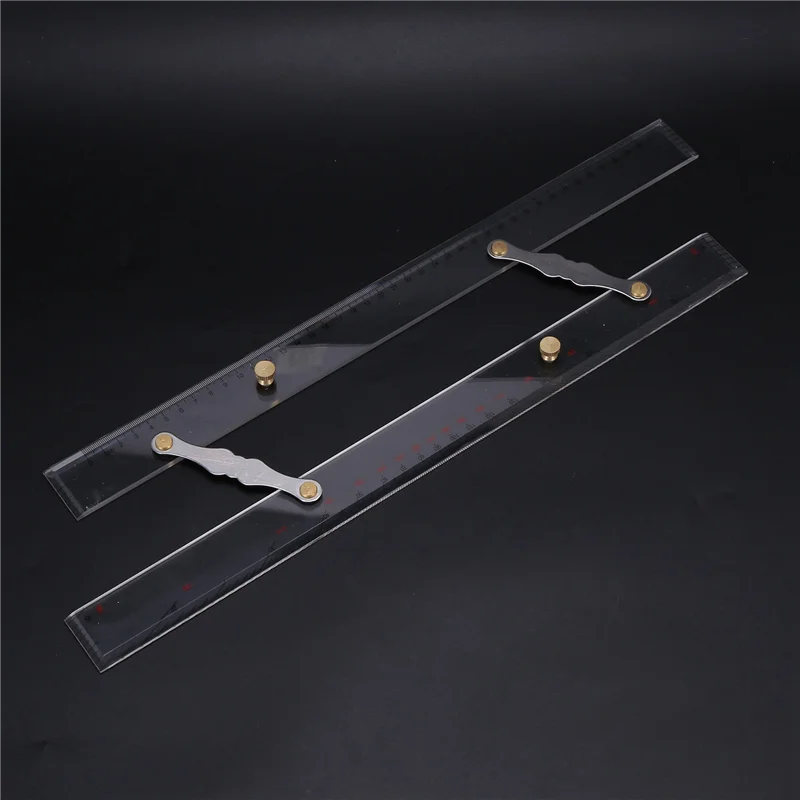 10X حاكم بحري مسطرة متوازية مخطط بحري مسطرة متوازية نقاط رسم الخرائط لسحب المسطرة الموازية 450 مللي متر-N25R