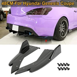 48cmRear Bumper Protector Canards Splitter Side Skirt Guard Body Kits Universal For Hyundai Genesis Coupe Car Accessories