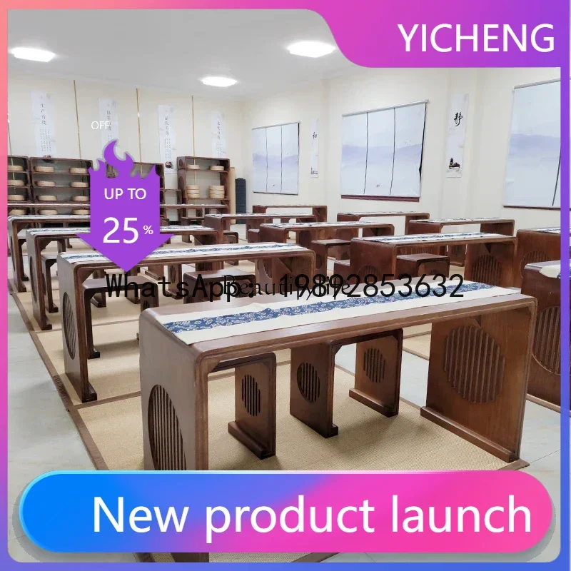 QQ 09Chinese Calligraphy Table Antique Sinology Solid Wood Go Calligraphy and Painting Table
