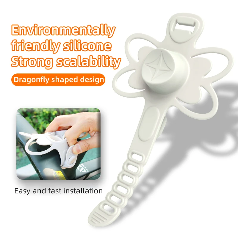 Silikonowy uchwyt na telefon rowerowy uniwersalny, mocowanie na kierownicę do roweru i motocykla, klips na telefon komórkowy, pasuje do wszystkich telefonów.