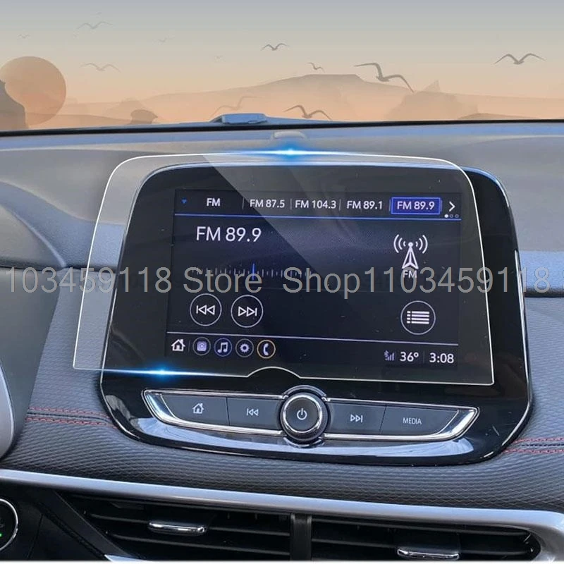 Protetor de tela de vidro temperado para chevrolet tracker 2020 2021 2022 8 polegadas rádio do carro navegação gps acessórios anti-risco