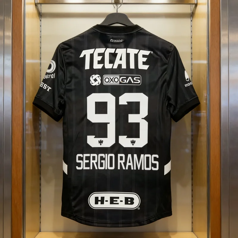 26 meistverkaufte neue bedruckte Monterrey-Fußballtrikots für Männer und Frauen, schnell trocknendes Shirt, atmungsaktives T-Shirt für die ganze Familie, Kinder-T-Shirts – Detail 1