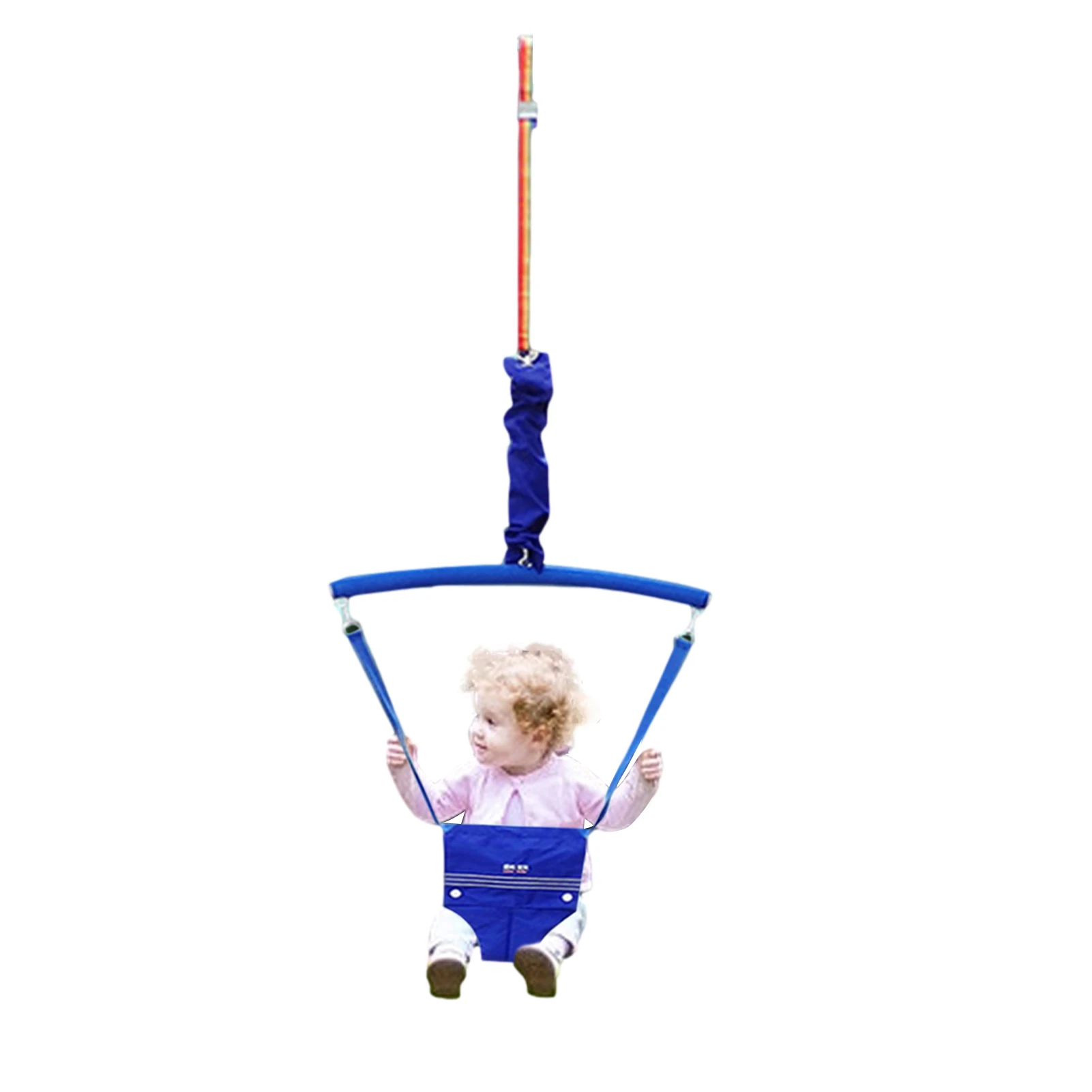 1pc Baby Standing Door Jumper Exerciser Outdoor Baby Swing Bouncing Chair Sliding Adjustment Buckle Kids Jumping Hammock Seat