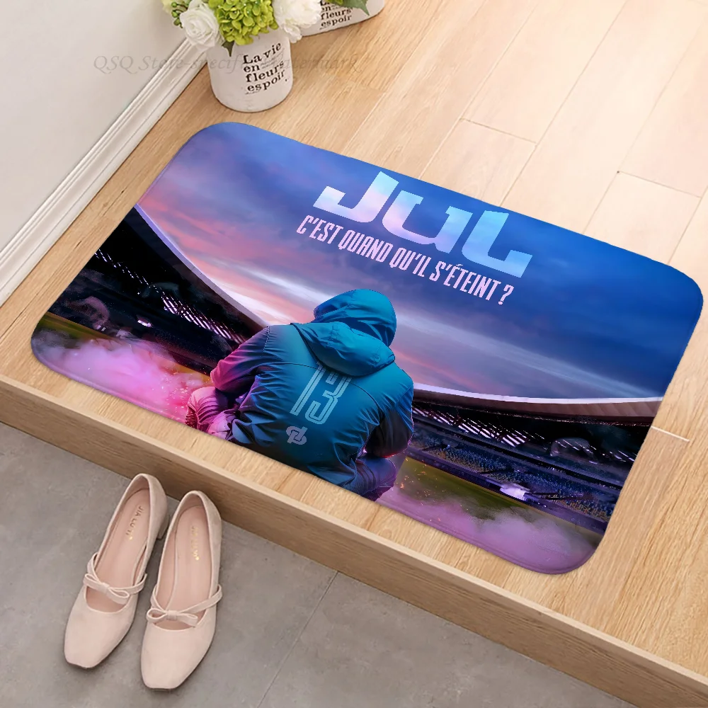 Alfombra de suelo JuL C\'est Pas Des Lol, alfombra antideslizante para cocina y dormitorio, alfombra capitoné hecha a mano, alfombra para entrada de