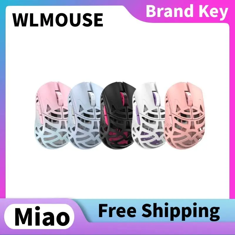 

Wlmouse Beast X Miao Mouse 8000 Гц Беспроводная двухрежимная легкая игровая мышь из магниевого сплава PAW3950HS Nordic 52840 для FPS