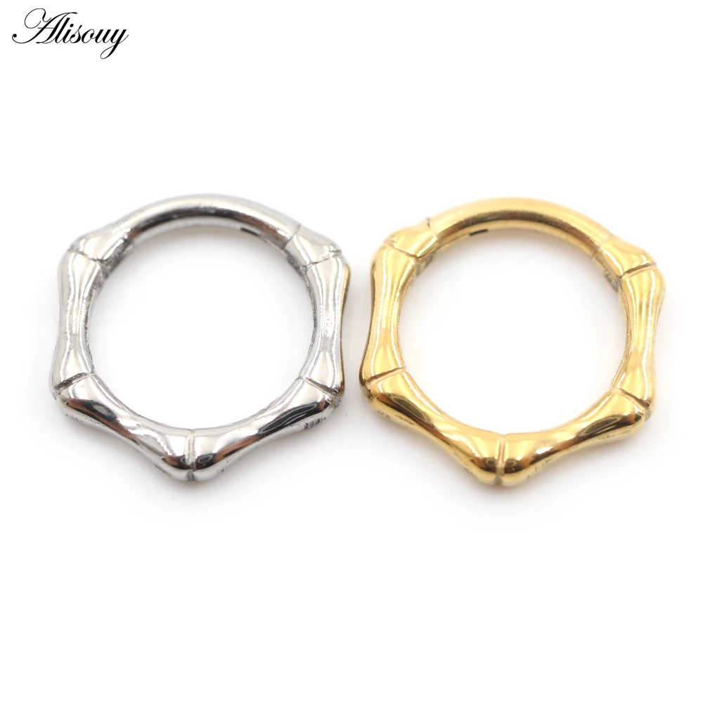 1PC Titanium Water Drop Flame Cone Fangs Bone Nose Rings Daith Ear Captive Tragus Cartilage Helix Hoop Earring Piercing Jewelry