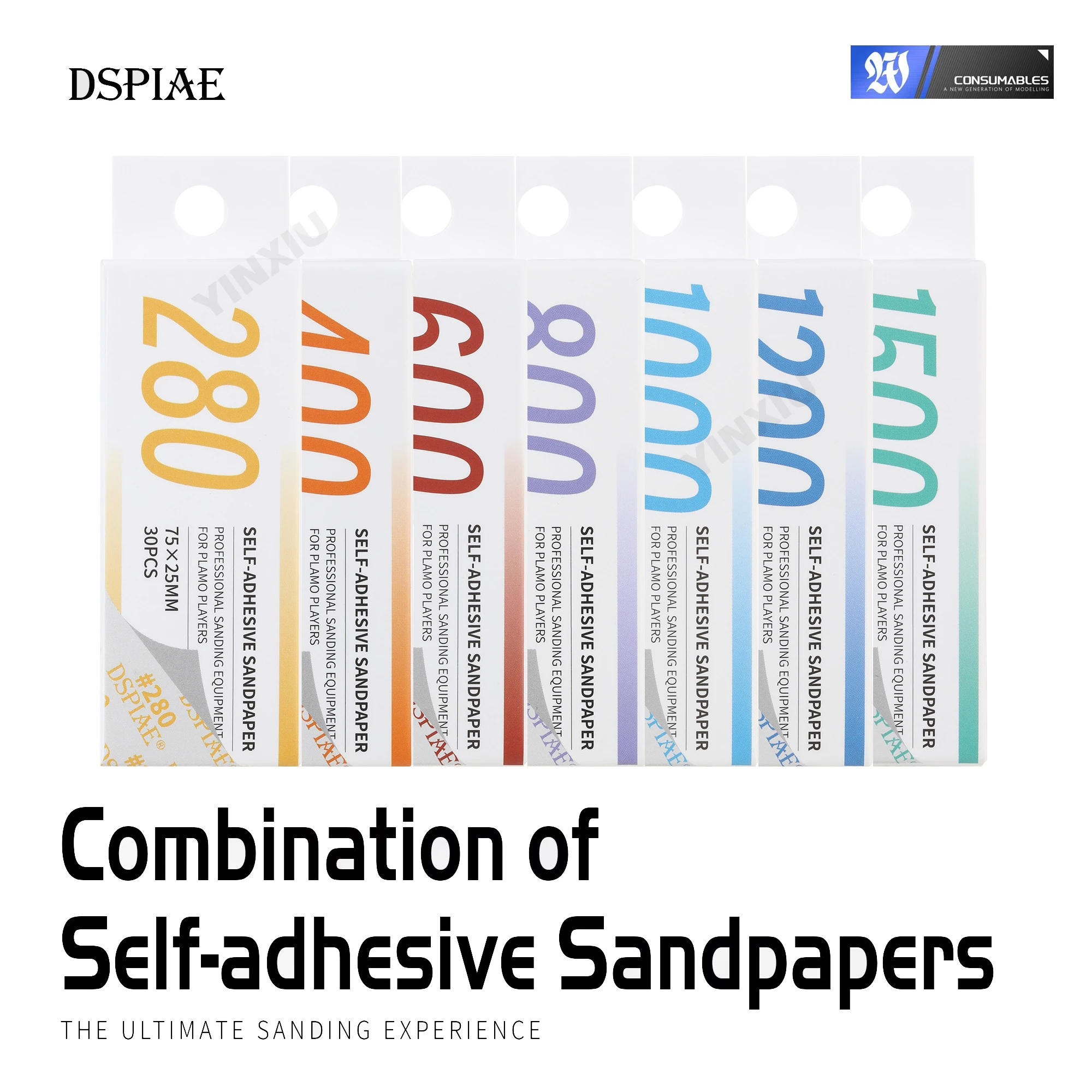 

DSPIAE XSP Combination Of Self-adhesive Sandpapers For Modeler Gundam Hobby Model Making DIY Tools