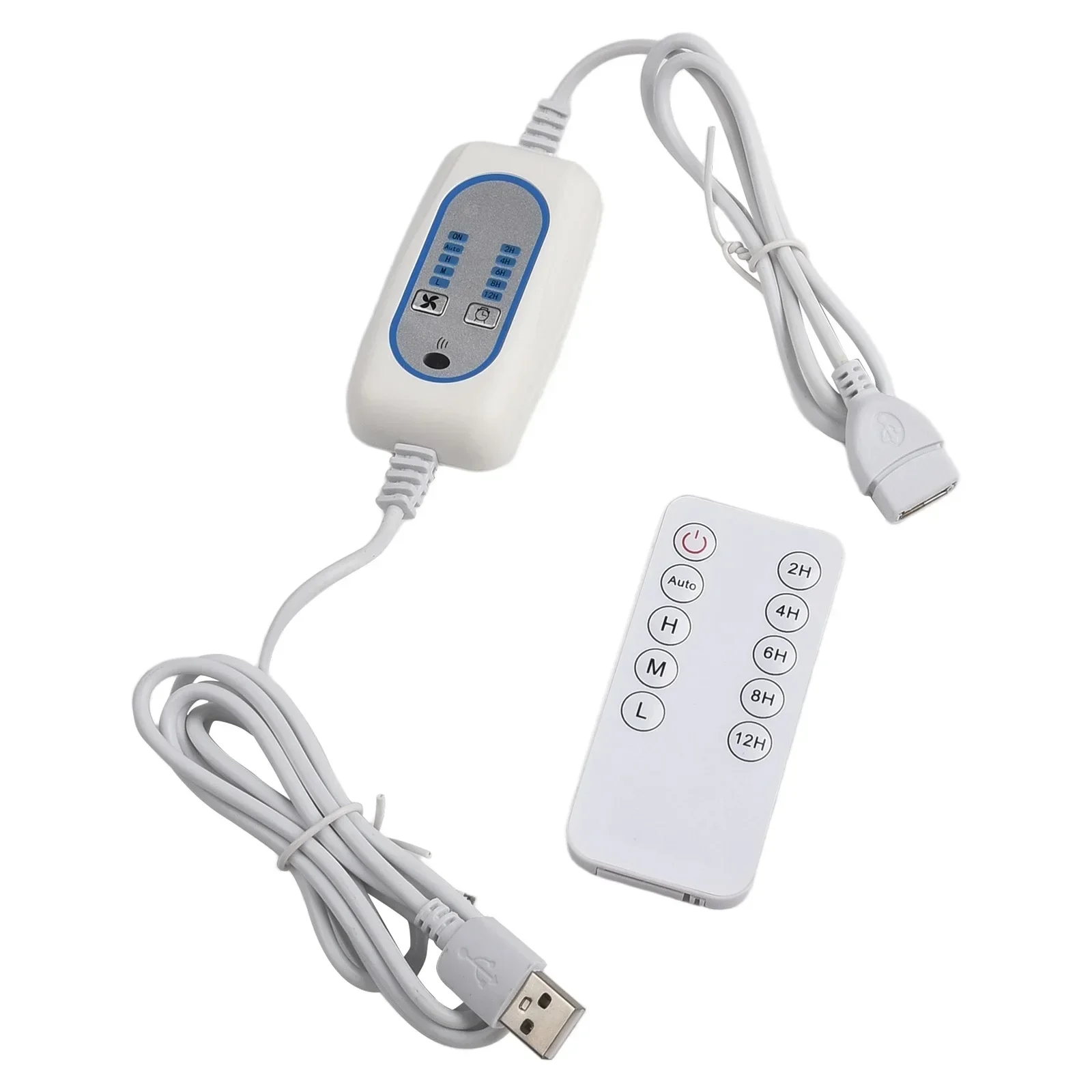 

Adjustable USB Fan Remote Control Power Cord Wireless Control 2 In 1 Design On Off Switch Home And Office For USB Fan